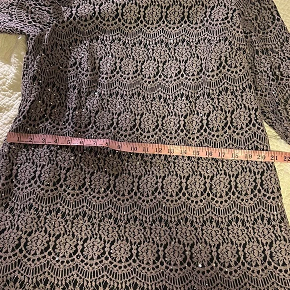 Jessica Howard Black Lace Long Sleeve Dress - Picture 4 of 7